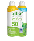 Alba Botanica Sensitive Sunscreen Spray SPF 50, 10 Fl Oz (Pack of 2)