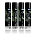 Peppermint Lip Balm 4-Pack – No Menthol No Camphor No Phenol – Natural Formula, Cool Refreshing Moisture for Dry Chapped Lips