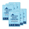 Soo'AE Glacier Water Moisture Plumping Mask [6 Count] for Dry & Dehydrated Skin, Moisturizing + Cooling, Vegan, Premium Quality, Smooth Complexion, Korean Skincare, Self Home Care