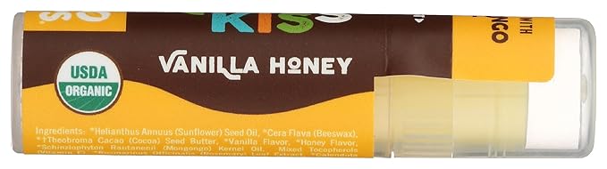 ECO LIPS Organic Mongo Kiss Vanilla Honey Lip Balm, 0.25 OZ