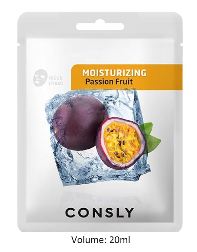 CONSLY_Exotic Fruits Sheet Face Masks – Hydrating & Nourishing Korean Facial Mask Pack with Natural Ingredients (Pack of 8)
