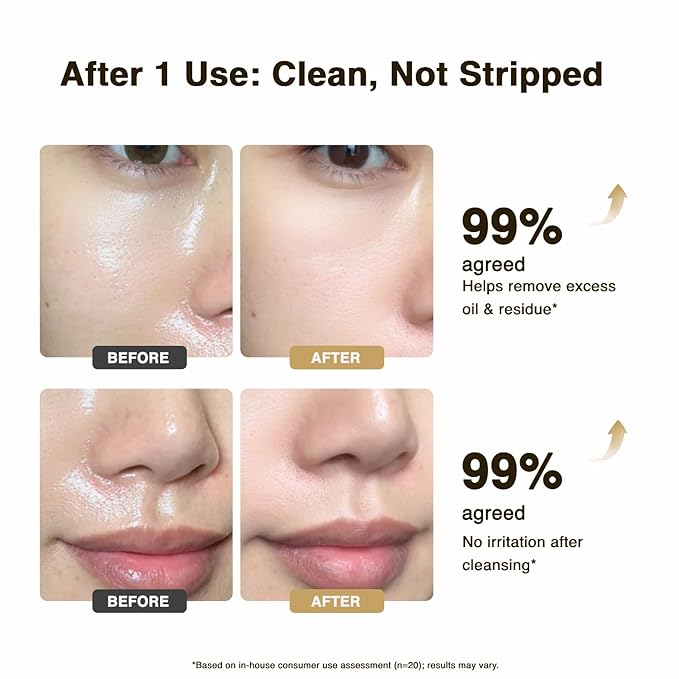 Face Cleanser Amino Acid Foaming Cleanser - Gentle Facial Cleansing Foam for All Skin Types