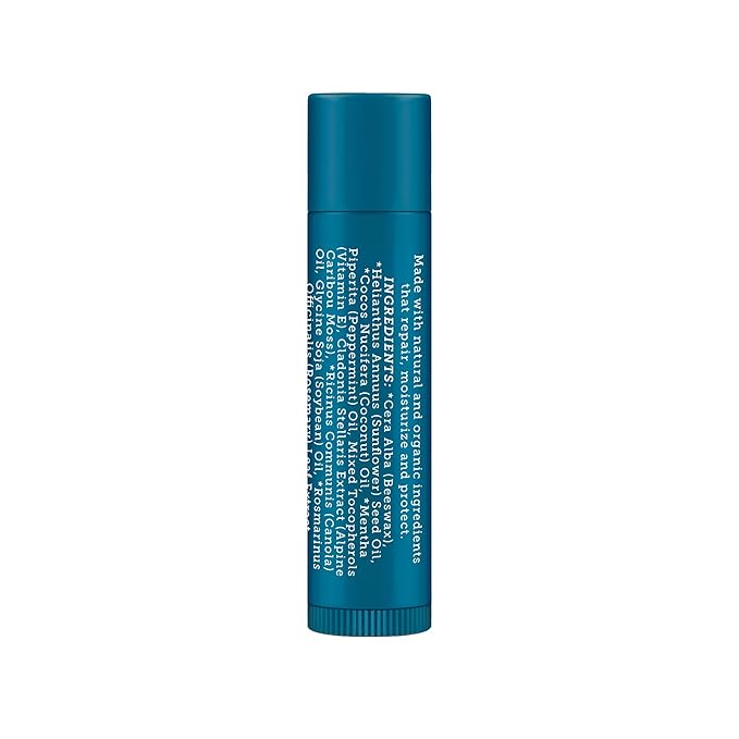 Oars + Alps Clear Lip Balm for Men & Women, Ultra Hydrating Lip Care Infused with Vitamin E, Moisturizing, Nourishing, Paraben, Sulfate, Alcohol & Shine Free, Alpine Mint Scent, 0.45oz, 3pk