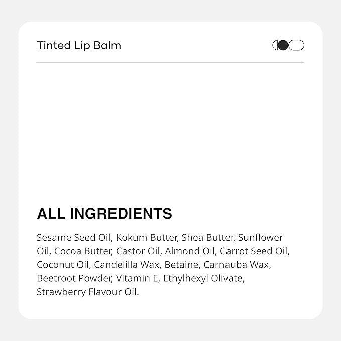 Cureskin Tinted Lip Balm for Women and Men | Hydrates & Protects for Lip Tint with Beetroot, Carrot & Strawberry | Lip Lightening Balm for Dark Lips | Tinted Lip Balm for Dark Lips to Lighten