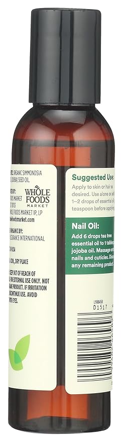 365 by Whole Foods Market, Organic Fortifying Jojoba Oil, Skin & Hair Care, 4 Fl Oz