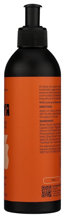 Ayeya Moisturizing Body Lotion – Honor – Cedarwood, Ylang-Ylang & Geranium Oils – Vegan Rejuvenating Lotion with Baobab Oil for Aging or Mature Skin – 12 Fl Oz