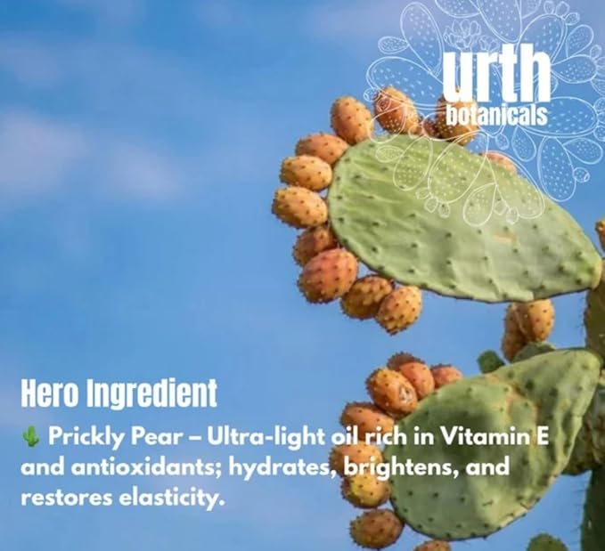 Urthly Radiance 18+ Face Serum Oil – 18 Cold-Pressed Botanical Oils + Deep Sea Squalane | Anti-Aging, Brightening & Hydrating Face Oil for Mature, Dry & Sensitive Skin | Plant-Based, Clean Beauty, 1oz