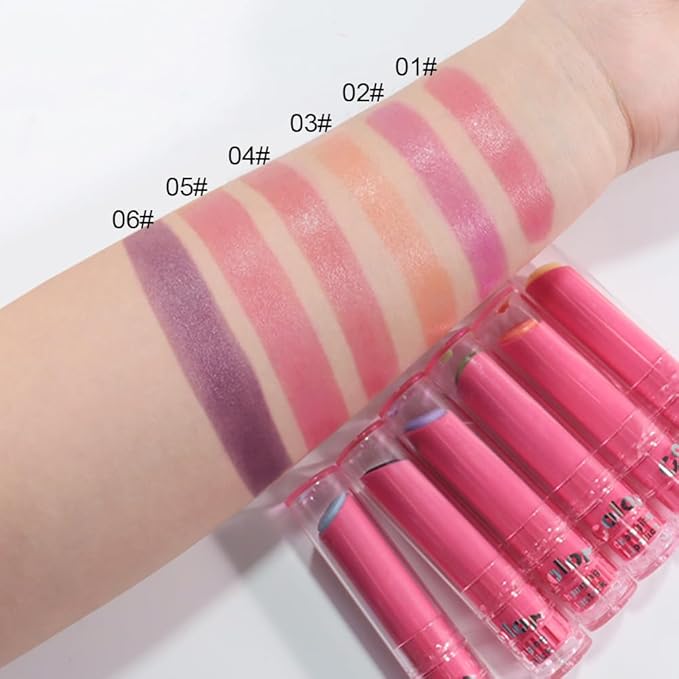 BINGBRUSH Color Changing Lipstick Set, PH Lip Balm Mood Lipstick, Natural Color-Changing Tint with Deep Moisture, Long Lasting Personalized Lip Gloss for Daily Wear or Gifts (01# Sunshine Blush)