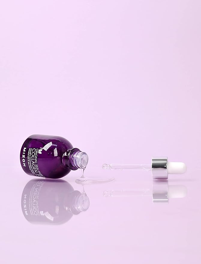 MIZON Marine Collagen 100 Ampoule Serum Korean Collagen Peptide Serum for Firming Skin Wrinkles Hydrating Anti Aging K-Beauty Serum with Adenosine Panthenol & Centella (1.01 fl oz)