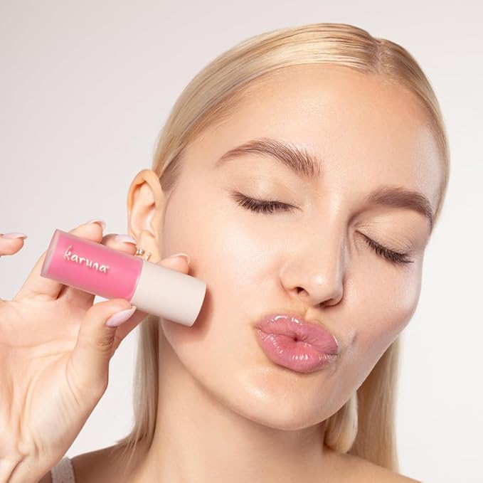 Karuna Skin - Tinted Lip Oil, Soothing & Moisturizing Lip Products with Peptides, Antioxidants, Hydrating Flattering Vegan Lip Tint, Float, 4.8 mL/0.19 fl. oz