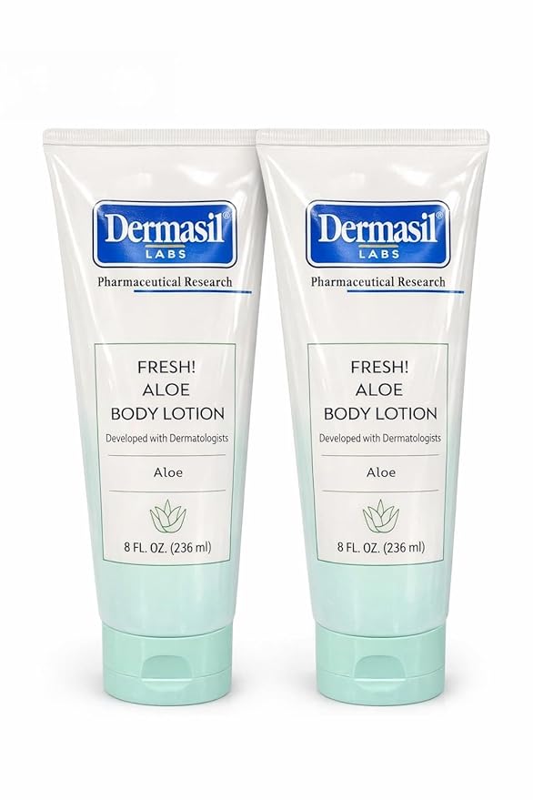 Fresh Aloe Body Lotion, Developed with Dermatologists, 8 fl oz, 2 Pack