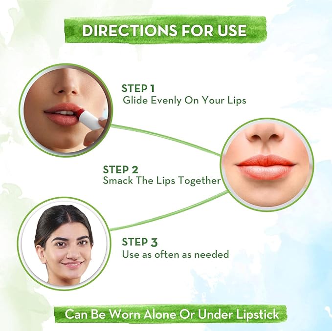 Mamaearth Nourishing Cherry Tinted Natural Lip Balm | 12 Hour Moisturization with Coconut Oil & Cherry | Relieves Dry, Cracked Lips & Makes Lips Soft & Supple | 0.07 Oz/2g