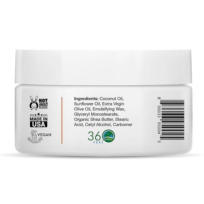 360Feel Mango Papaya Body Lotion - Hydrates with Coconut & Olive Oil, Plant-Based, Non-Greasy, Sensitive Skin, All Day Use