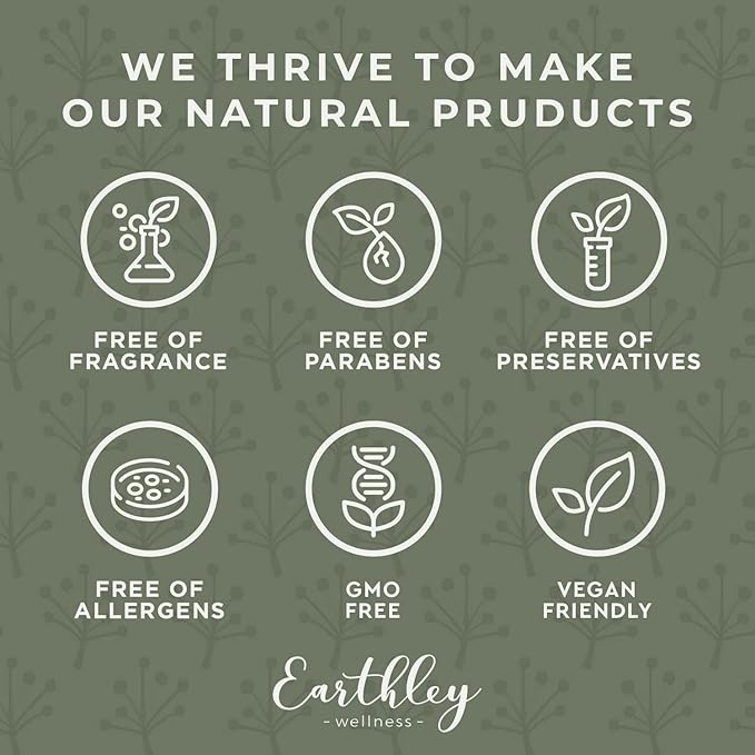 Earthley Wellness, Christmas Cookie Whipped Body Butter, Assorted Smells, Skin Hydration, Rich, Creamy, Nourishing Plant Based Oils (8oz, Christmas Cookie)