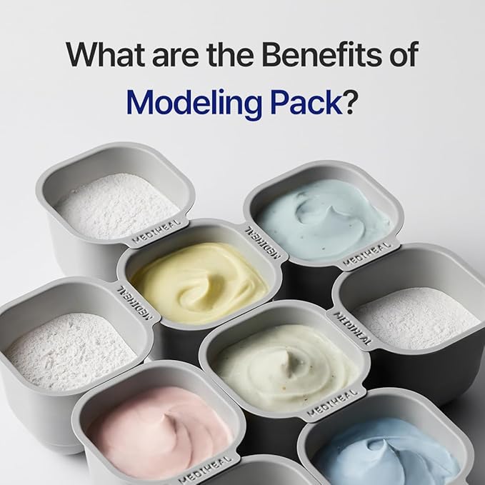 Mediheal Derma Modeling Pack (Hyaluronate)*2 - Deep Hydrating For Moist Skin - Easy DIY Home Spa Kits, Hydrating Icy Jelly Mask For Skin Refreshment