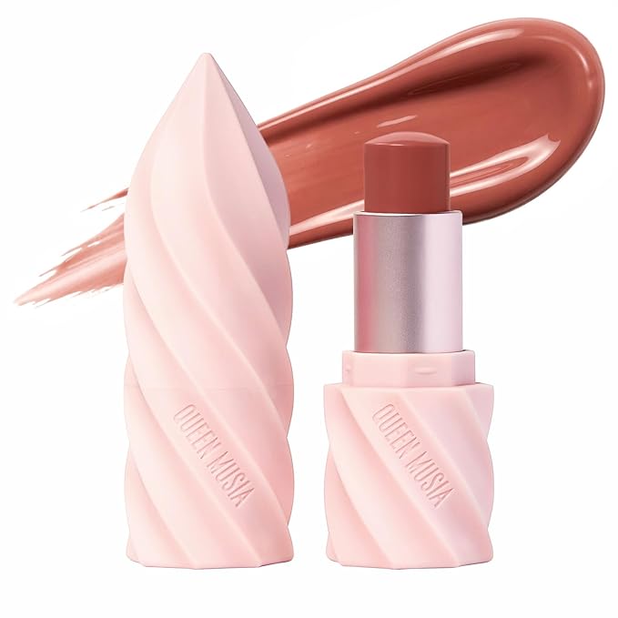 Queen Musia Skincare Supercharged Tinted Hydrabalm –– Hydrating Lip Balm for Women, Lip Gloss, Lip Mask, Sheer Tint, Moisturizing & Soothing, Vegan & Cruelty-free (NOSTALGIQUE)