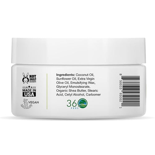 360Feel Lemongrass Body Lotion - Hydrates with Coconut & Olive Oil, Plant-Based, Non-Greasy, Sensitive Skin, All Day Use