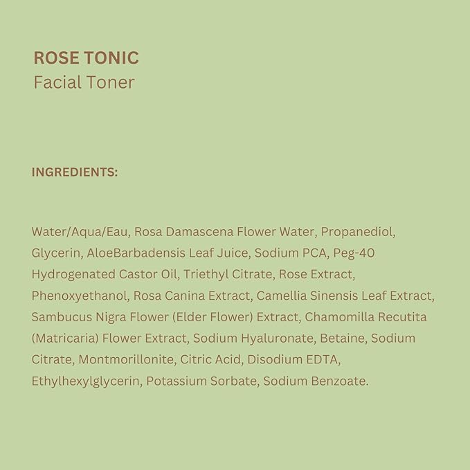 Pixi Rose Tonic Rose Hydrosol Toner Hydrates Skin, Minimize Redness, Rehydrates and Replenishes, 100mL/ 3.4 fl oz