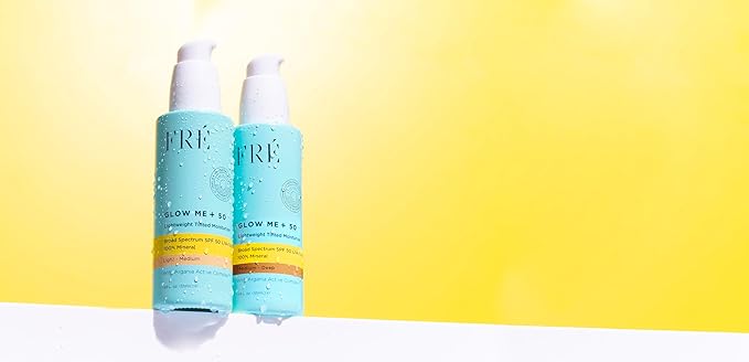 FRÉ Lightweight Tinted Moisturizer | Mineral Face Sunscreen, Sunscreen Makeup & BB Cream SPF | Light-Medium, 1.69 oz