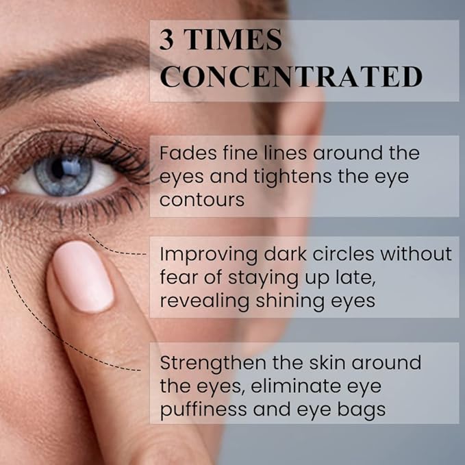 Kleem Under Eye Cream for Dark Circles and Puffy Eyes - Anti Aging Eye Cream with Peptides and Niacinamide that Reduces Eye Bags, Crow's Feet, Fine Lines & Sagginess - Eye Cream for Wrinkles, 0.51oz