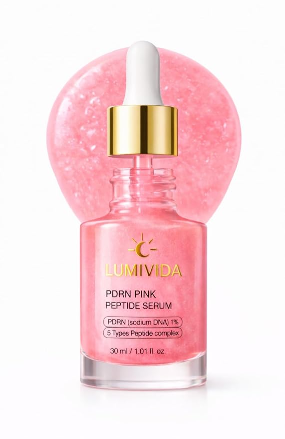 PDRN Peptide Repair Serum – High-Purity Salmon DNA, Peptide Complex, Niacinamide – Hydrating & Firming Facial Serum – Made in Korea