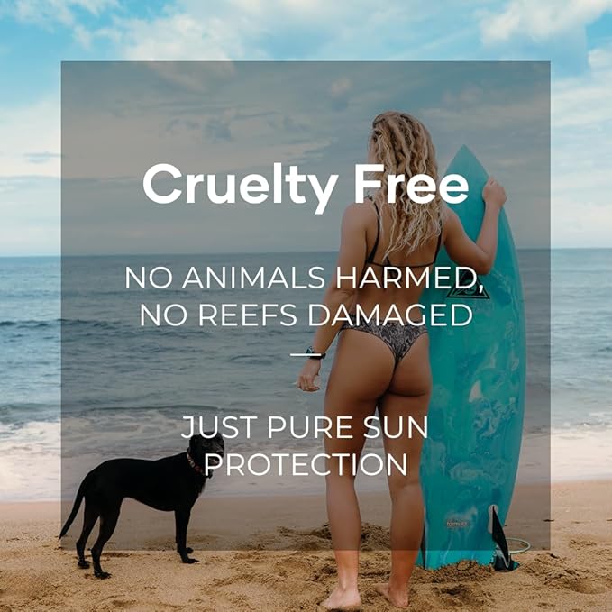 Reef Safe Sunscreen SPF 50 Mineral Face Stick - Travel Size, Biodegradable, Hawaii & Mexico Approved, Zinc Oxide, Oxybenzone & Octinoxate Free, 80 Min Water Resistant, TSA Approved by Coral Safe