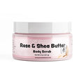 Jersey Botanical Shea Sugar Body Scrub – Exfoliating, Hydrating & Moisturizing Skin Care with Shea Butter, Smooth & Soften Skin, 8 oz (Rose & Shea)