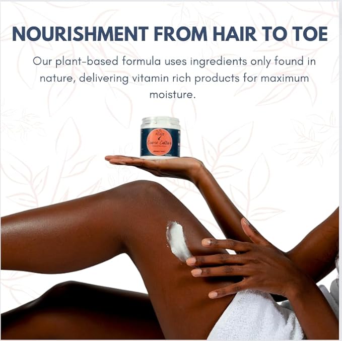 100% Vegan Whipped Shea Butter (Poundcake) Nourish Skin + Strengthen Hair