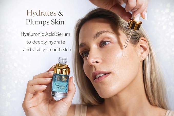HIGH – Elixir Quartet Face Serum Set – Vitamin C, Retinol, Hyaluronic Acid & Niacinamide – Complete Daily Skincare Routine