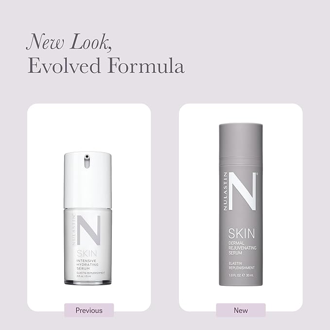 NULASTIN Dermal Rejuvenating Peptide Face Serum for Women with Elastin - Firming, Anti Aging, Barrier Repair, Plumping Hydrating Serum Sensitive & Mature Skin - Vegan, 1 Fl Oz