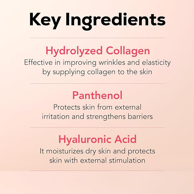 Olivia & Allison Hydrolyzed Collagen Serum 1.0 fl oz - With Panthenol + Hyaluronic Acid for Firming & Skin Barrier Support
