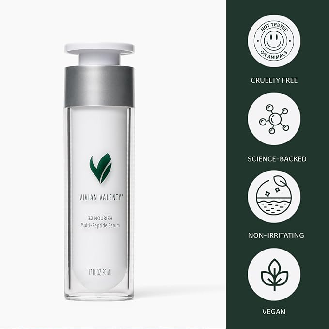 Skincare 3.2 Nourish Multi-Peptide Face Serum – Firming & Barrier-Supporting Formula with Peptides & Botanical Extracts, for All Skin Types