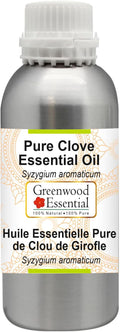 Greenwood Essential Pure Clove Essential Oil (Syzygium aromaticum) Steam Distilled 1250ml (42.2 oz)