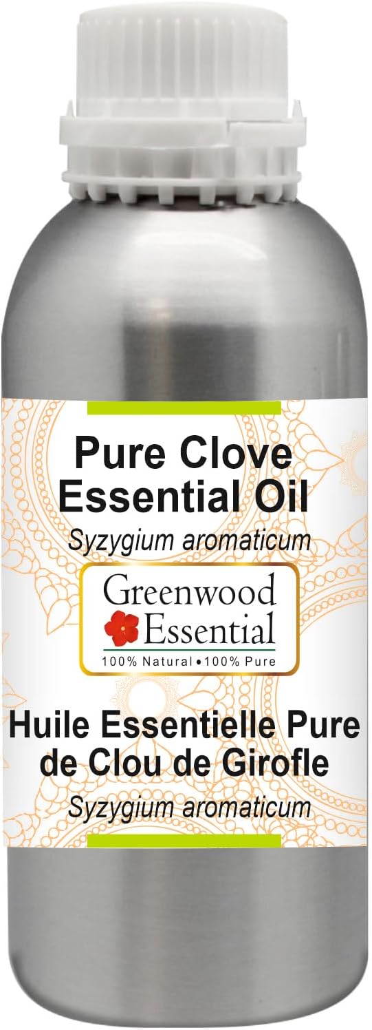 Greenwood Essential Pure Clove Essential Oil (Syzygium aromaticum) Steam Distilled 300ml (10 oz)