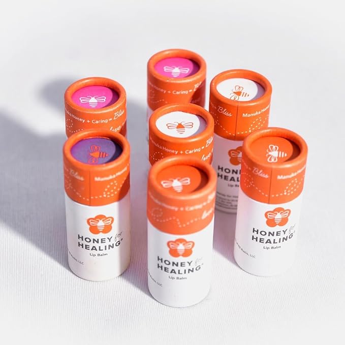 Manuka Honey Lip Balm 15+ UMF – Ultra-Hydrating Formula with Beeswax, Castor Oil & Organic Coconut Oil | 12+ Hour Moisture | Eco-Friendly Recyclable Tube | 0.25 oz / 7 g (Natural)
