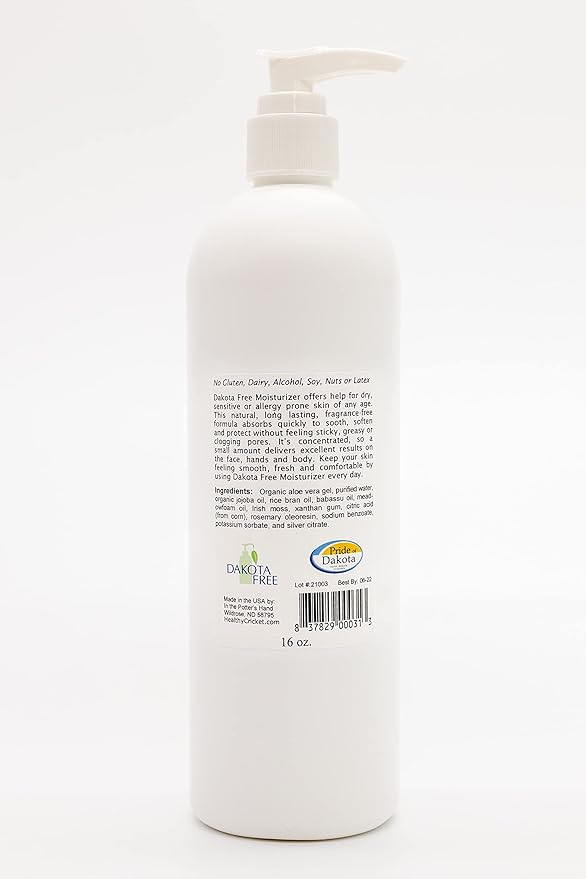 Fragrance Free Moisturizer with pump 16 fl oz