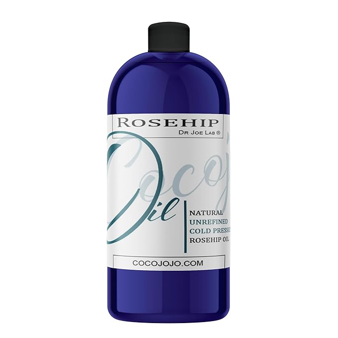 Rosehip Oil for Face Cold Pressed Unrefined cocojojo - 100% Pure Rose Hip Seed Oil 32 oz for Skin, Hair, Massage, Facial - Therapeutic Grade