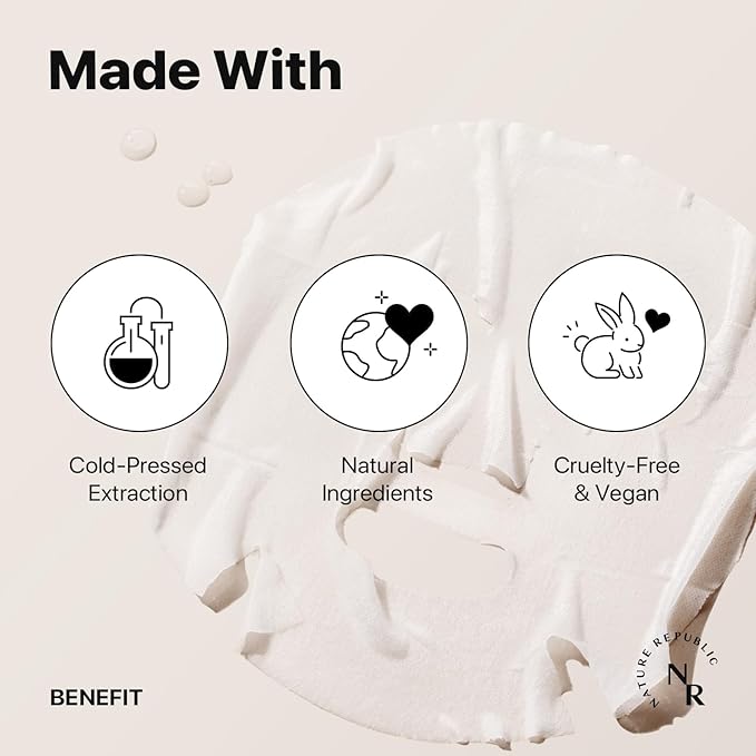 Nature Republic Cold Juicy Fresh Mask Set (10 Pack) | Hydrating & Moisturizing Vegan Sheet Mask for Glowing Skin, Korean Skin Care for All Skin Types, Daily Skincare Routine