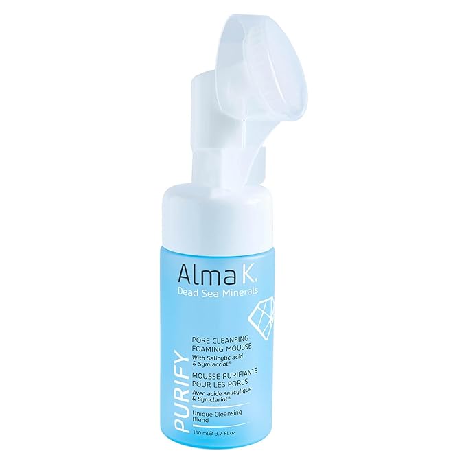 ALMA K Pore Cleansing Foaming Mousse - Gentle Face Cleanser for Women - Hydrating Facial Cleanser with Salicylic Acid - Face Wash for Women - 3.4 oz