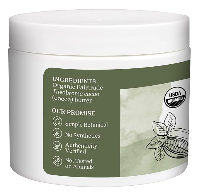 Aura Cacia Natural Cocoa Butter, 4 Ounce (113 g)
