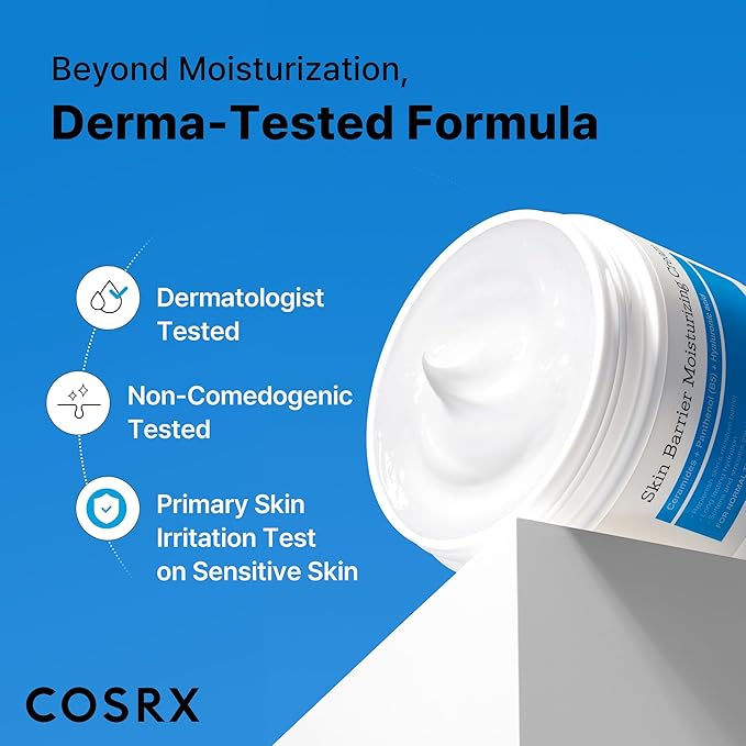 COSRX Skin Barrier Moisturizing Body Cream | 100-Hour Hydration For Dry to Extremely Dry Skin, with Ceramide & Hyaluronic Acid | Unscented, Non-Greasy | 15.2 fl oz, Korean Skin Care