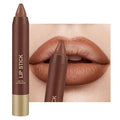Matte Lipstick Lip Crayon, Nude Brown Long Lasting Lip Stick, Waterproof Velvet Lip Liner Pencil for Women, 24 Hour Neutral Lipstick, B01