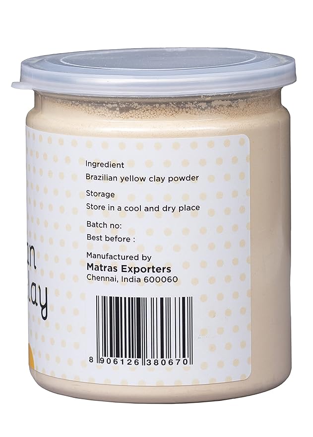 Brazilian Yellow Clay 10 oz | 100% Natural Clay Powdered For Soap Making by Yogi's Gift®