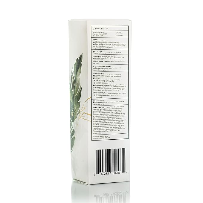 Dermaka Lightly Tinted Mineral Sunscreen SPF 42 – Anti-Aging Face Moisturizer with Zinc Oxide & Aloe Vera – Water Resistant, Non-Greasy & Reef Safe for Sensitive Skin – 3.4 oz