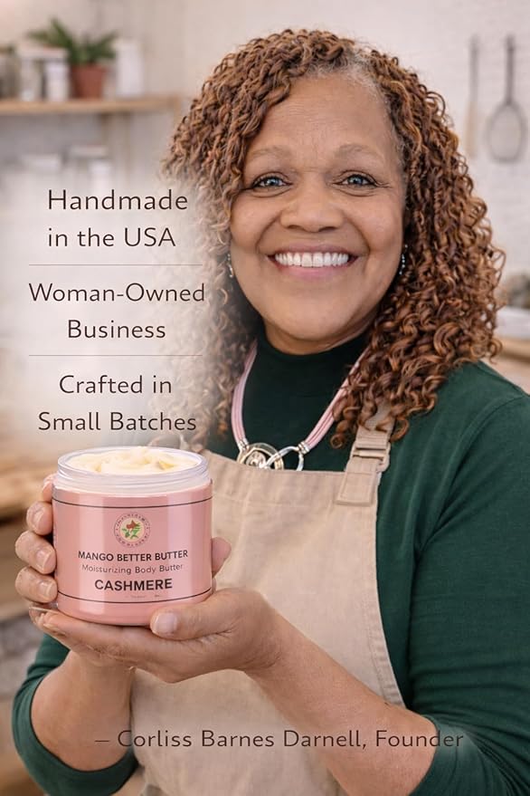 Mango Better Butter® Cashmere – Moisturizing Body Butter for Everyday Skin Care, 7 oz