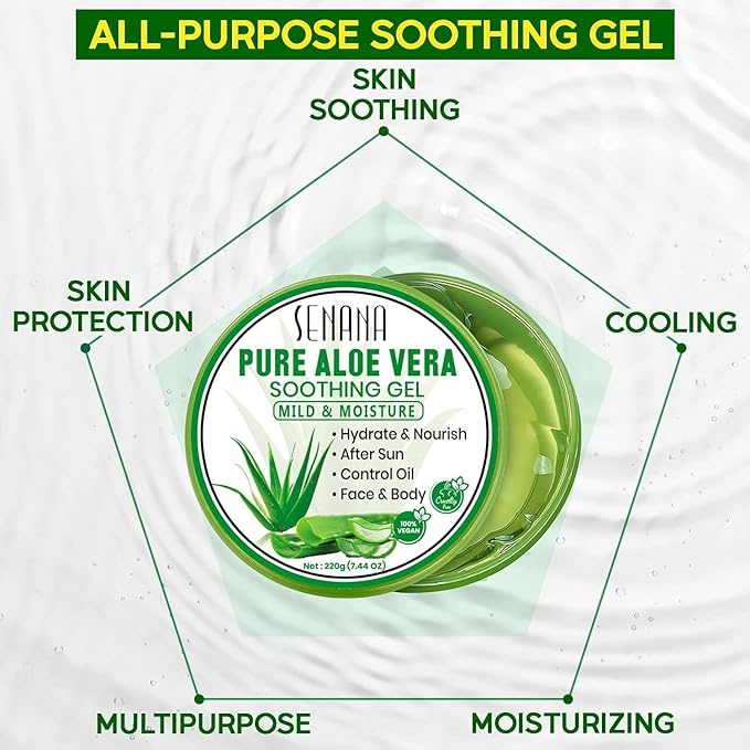 Aloe Infusion Body and Face Moisturizer - Natural Moisturizing Cream with Aloe Vera - Skin Care for Dry Skin, Anti Wrinkle, Acne Scars, Rosacea, Psoriasis Eczema Cream Lotion Unisex (2 PACK)