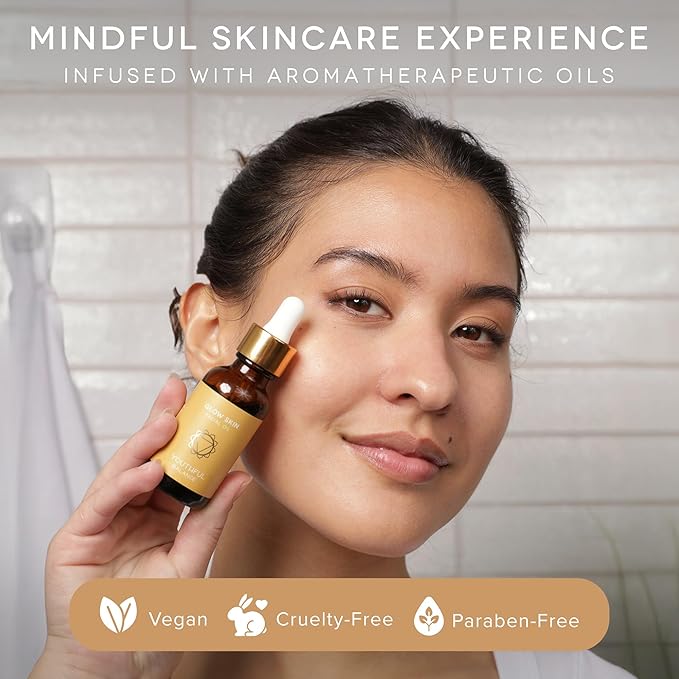 Anti Aging Face Oil - Organic Rosehip Seed Oil, Helichrysum & Frankincense - Lightweight Dropper Facial Oil for Dry & Mature Skin - Firmer, Radiant Looking Skin - Fast Absorbing - 30ml