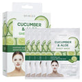 Skin 2.0 Cucumber & Aloe Face Mask – Dermatologist Tested, Anti Aging, Korean Skin Care – Hydrating, Moisturizing, Cooling & Calming For Sensitive, Supple Skin – Vegan, Clean Beauty – 5 Count