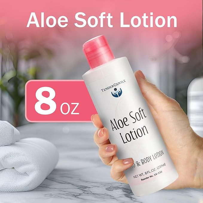 Aloe Lotion for Hands and Body - 8 oz of Aloe Vera Lotion for Dry Skin - Good for Sensitive Skin and Extra and Severely Dry Skin - Aloe Vera Moisturizer