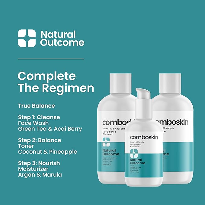 Natural Outcome Combination Skin Balancing Face Toner | Alcohol Free Witch Hazel Facial Astringent w/Hydrating Aloe Vera, Coconut & Pineapple | 8 oz